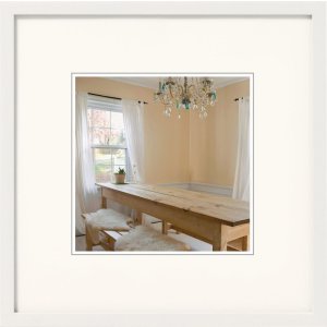 Marco de madera Walther Pimientos 30x30 cm blanco polar