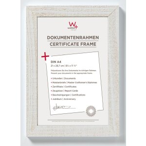 A4 Marco para certificado Home polar blanco