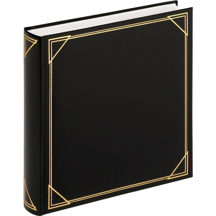 Walther Álbum de fotos Jumbo Promo Standard negro 30x30 cm 100 páginas blancas
