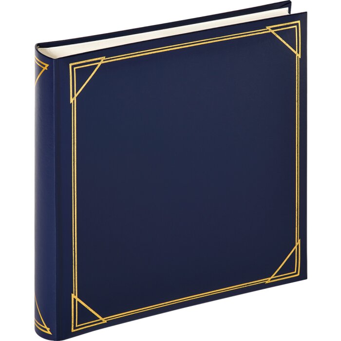 Walther Álbum de fotos Jumbo Promo azul estándar 30x30 cm 100 páginas blancas