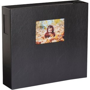 HNFD Álbum XL 1000 fotos Lona 34,5x33 cm 168 páginas negro