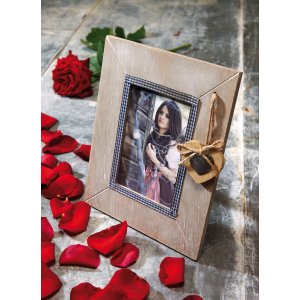Marco de madera Corazón de Baviera 10x15 cm y...