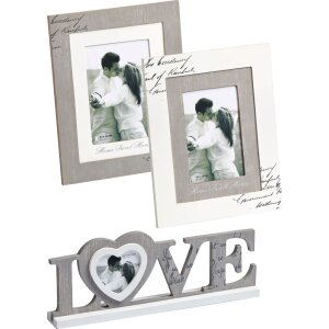 Marcos de madera Love 10x15 cm y 13x18 cm