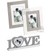 Marcos de madera Love 10x15 cm y 13x18 cm