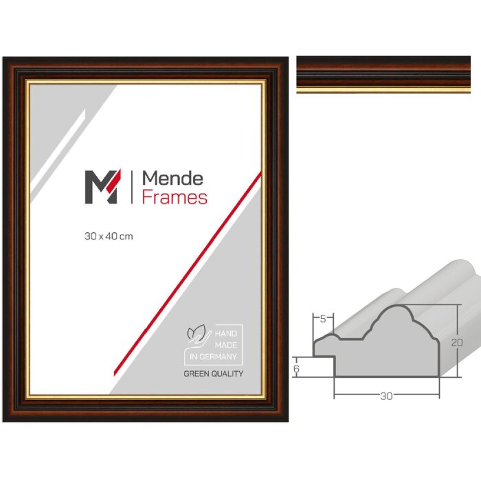 Marco de madera H015 Antique varias gafas y tamaños