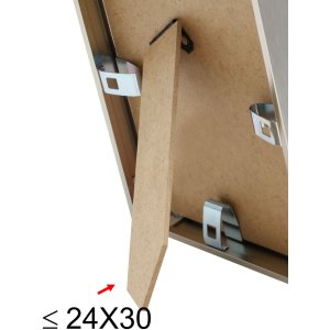 Cuadro de aluminio S024D7 titanio 21x30 cm