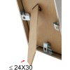 Cuadro de aluminio S024D7 titanio 21x30 cm