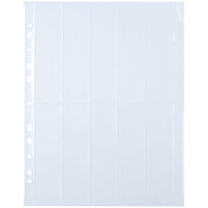 fundas para negativos de polipropileno herma transparente - 10 tiras de 4 negativos cada una
