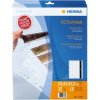 fundas para negativos de polipropileno herma transparente - 10 tiras de 4 negativos cada una