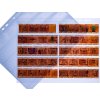 fundas para negativos de polipropileno herma transparente - 10 tiras de 4 negativos cada una
