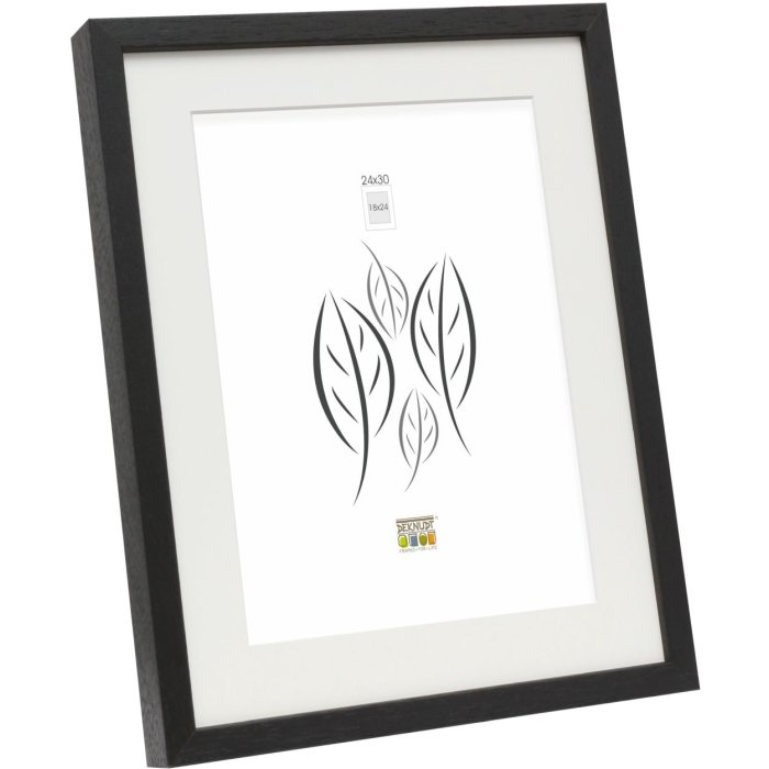 Marco de madera S223K 18x24 cm negro