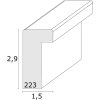 Marco de madera S223K 40x50 cm negro
