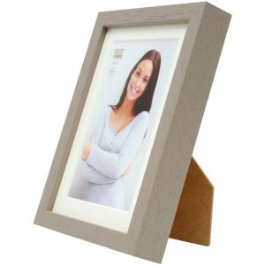 Marco de madera S223K 30x30 cm topo