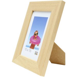 Marco de madera S226H natural 10x15 cm