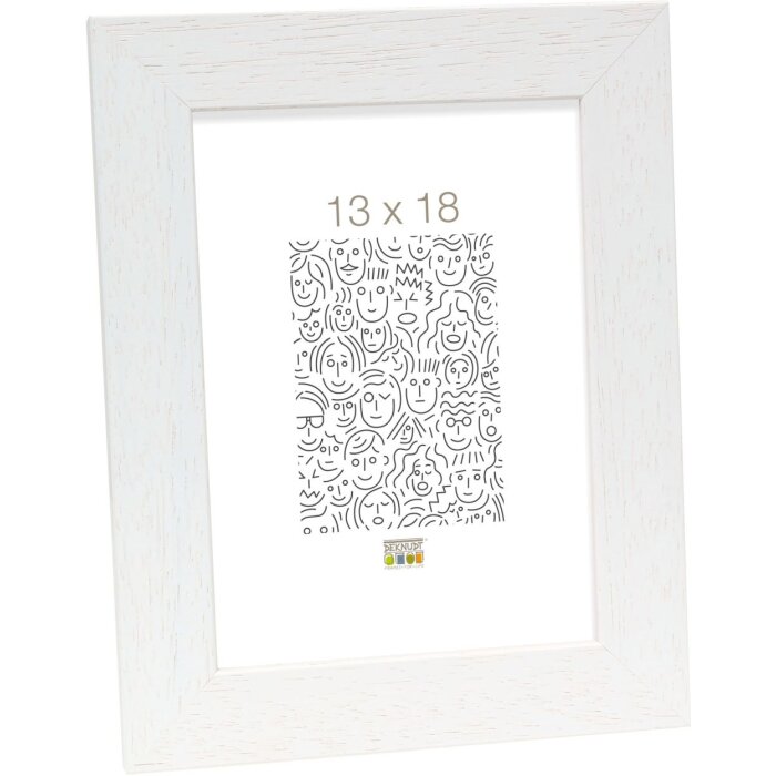 Marco de madera S226K 13x18 cm blanco