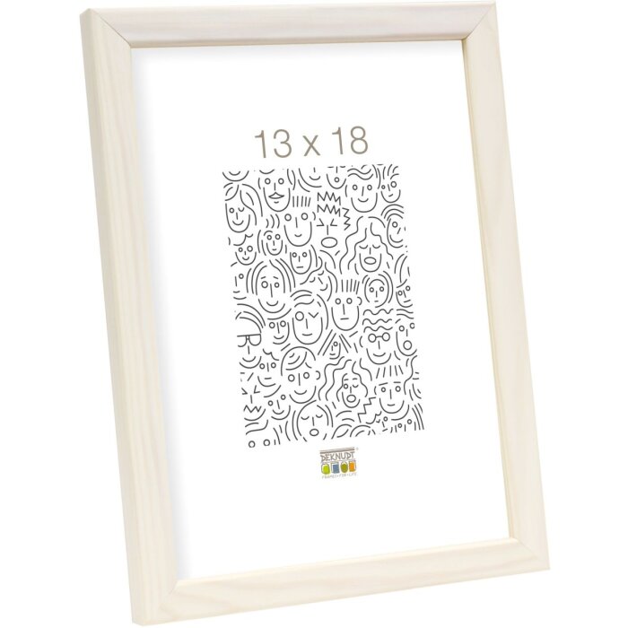 Marco de madera S41J Deknudt 9x13 cm blanco