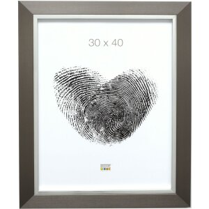 Marco de plástico S41N acero-plata 20x20 cm