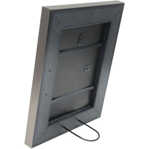 Marco de plástico S41N acero-plata 30x40 cm