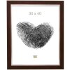 Marco de plástico S41N caoba-plata 20x30 cm
