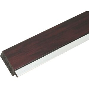 Marco de plástico S41N caoba-plata 30x40 cm