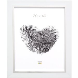 Marco de plástico S41N blanco-plata 10x15 cm
