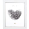 Marco de plástico S41N blanco-plata 18x24 cm