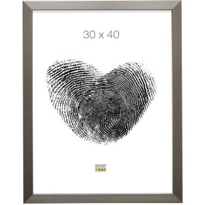 Marco de plástico S41VD1 plata 10x15 cm