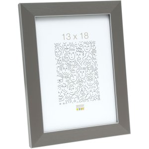 Marco de plástico S41VK7 gris 10x15 cm