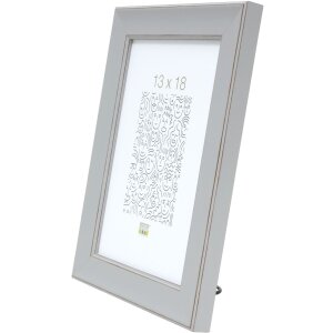 Marco de madera S45YF 10x15 cm gris claro