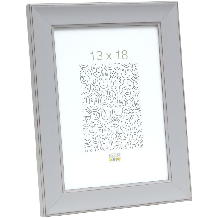 Marco de madera S45YF 13x18 cm gris claro