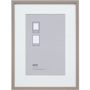 Marco de madera S223K con paspartú de perfil alto