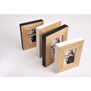 Portarretrato de madera Walther Laois 13x18 cm marrón-blanco