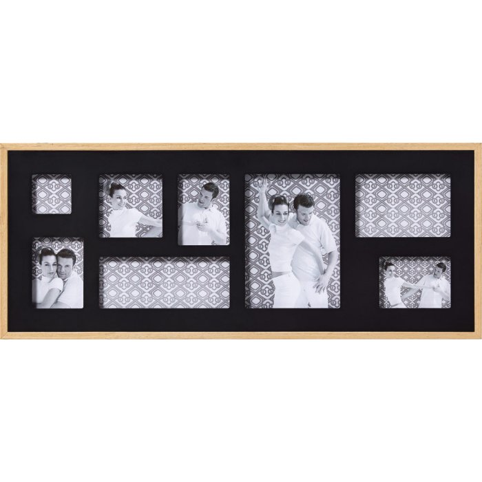 Marco Walther Gallery Doble 8 fotos natural-negro (25,5x61,5 cm)