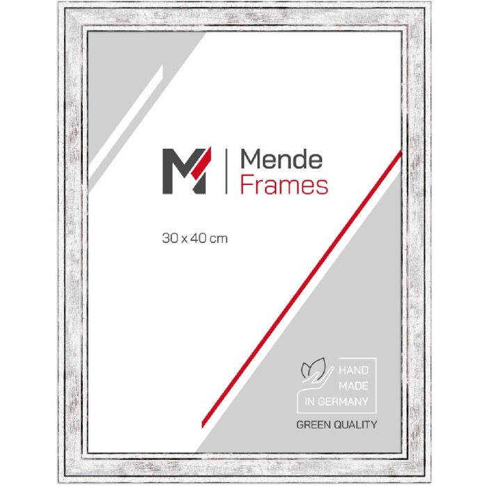 Marco de madera H460 plata 20x60 cm cristal antirreflejo