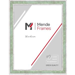 Marco de madera H460 verde claro 40x60 cm cristal normal