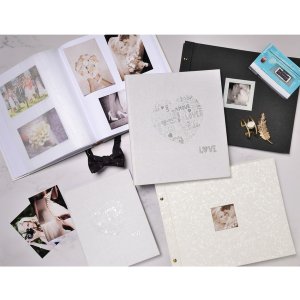 Exacompta Álbum de fotos con rosca Ceremonia 37x29 cm 40 páginas negro