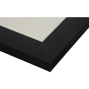 Henzo Marco de aluminio Lucerna 40x60 cm negro con passepartout 30x45 cm