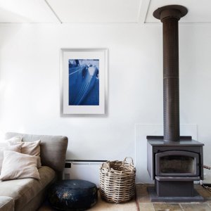 Henzo marco de aluminio LUZERN 40x60 cm plata con passepartout 30x45 cm