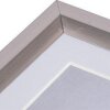 Henzo marco de plástico METALLICA 40x60 cm gris acero con paspartú 30x45 cm