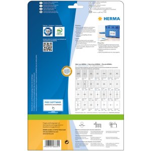 Etiquetas Premium A4, papel blanco 105x148 mm mate 40 unid.