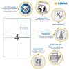 Etiquetas Premium A4, papel blanco 105x148 mm mate 40 unid.