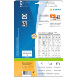 Etiquetas Premium A4, papel blanco 66x33,8 mm mate 240 unid.