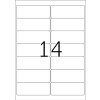 Etiquetas para direcciones Premium A4, papel blanco 99,1x38,1 mm mate 140 unid.