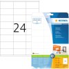 Etiquetas Premium A4, papel blanco 70x36 mm mate 240 unid.
