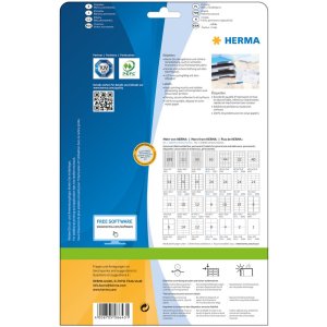 Etiquetas Premium A4, papel blanco 48,3x33,8 mm mate 320 unid.
