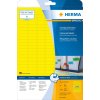 etiquetas herma a4 amarillo 25,4x10 mm papel mate 3780 piezas