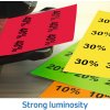 Etiquetas HERMA A4 rojo 25,4x10 mm papel mate 3780 piezas