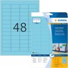 Etiquetas a4 azul 45,7x21,2 mm papel mate 960 uds.