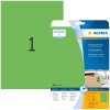 etiquetas herma a4 verde 210x297 mm papel mate 20 piezas
