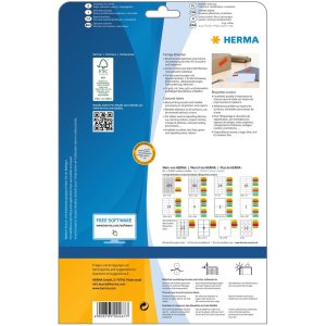 Etiquetas HERMA A4 rojo 70x37 mm papel mate 480 unidades